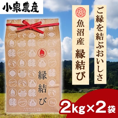 縁結び|白米【2kg】×2