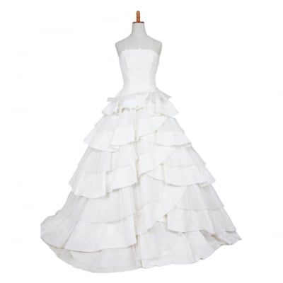 【激安】ウエディングドレス/ウェディングドレス/中古/ホワイトドレス/ww-0011