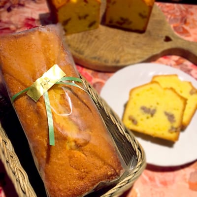 レストラン葡萄屋(ぶどうや)のパウンドケーキ1本(約800g、15人前)