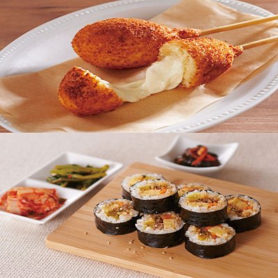 お家で手軽に韓国料理！プルコギキンパ・チーズハットグセット