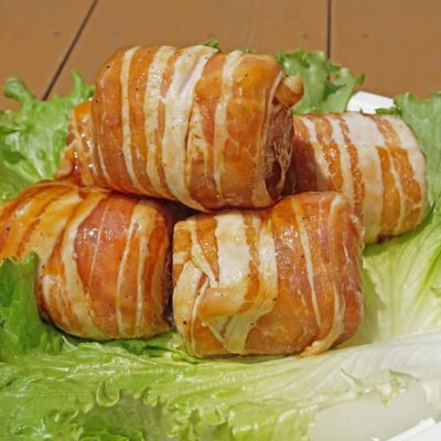 【数量限定】 豚肉巻きおにぎり(120ヶ入) 屋台の味を!ボリューム満点!!