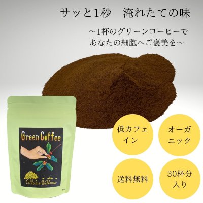 【30杯分（30g/袋）】グリーンコーヒー粉｜グリーン珈琲　Green Coffee　宮崎　生豆