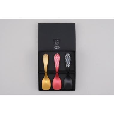 新潟燕三条 アイススプーン3Pトンボ(御祝・ブライダル・贈答品好適品)